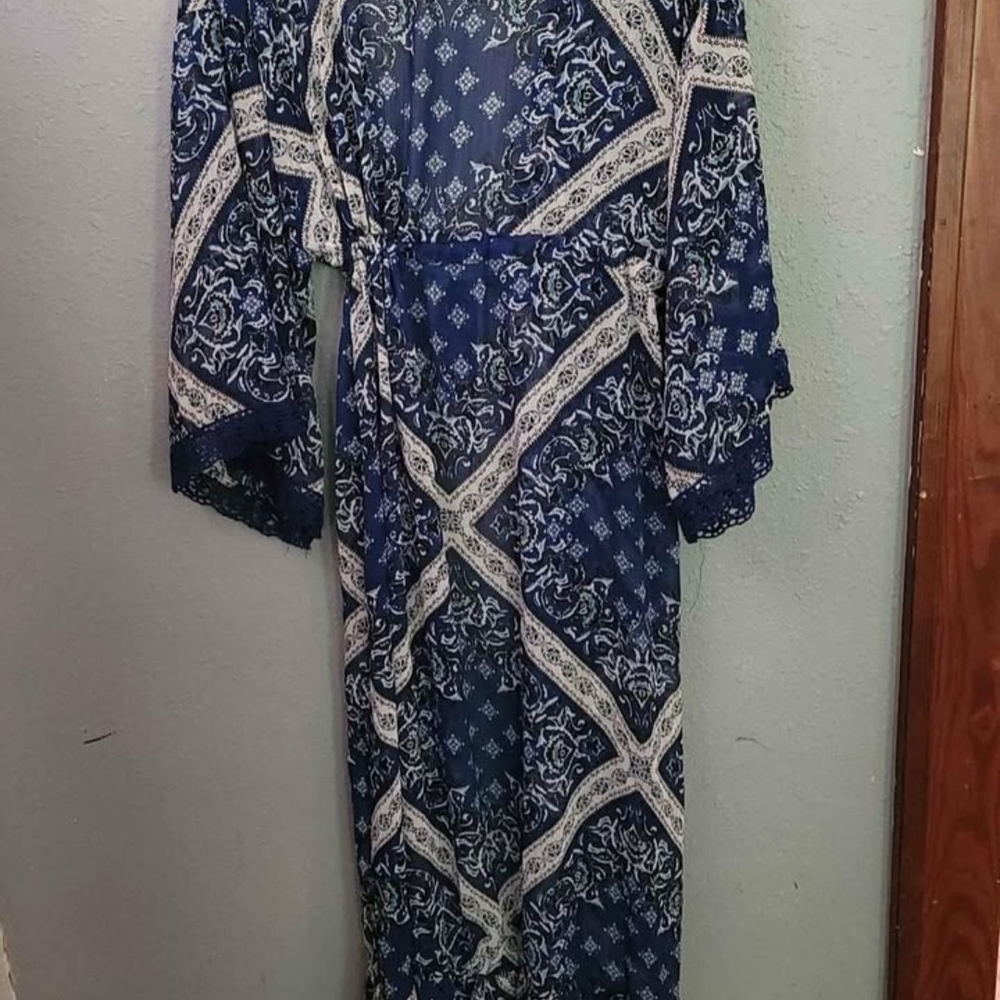 Xhilaration Boho Kimono Swim Cover Up Women's size Medium